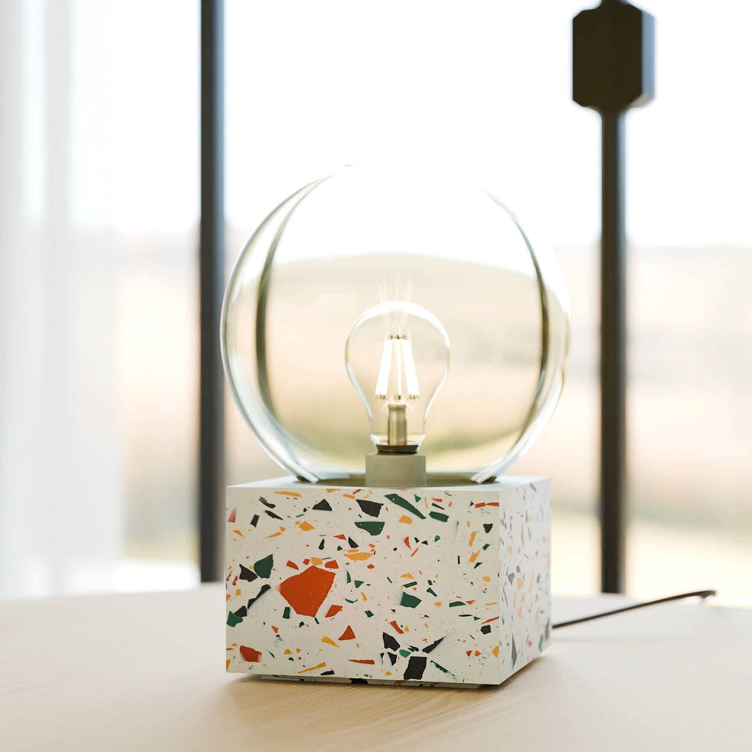 studio dilli terrazzo table lamp design